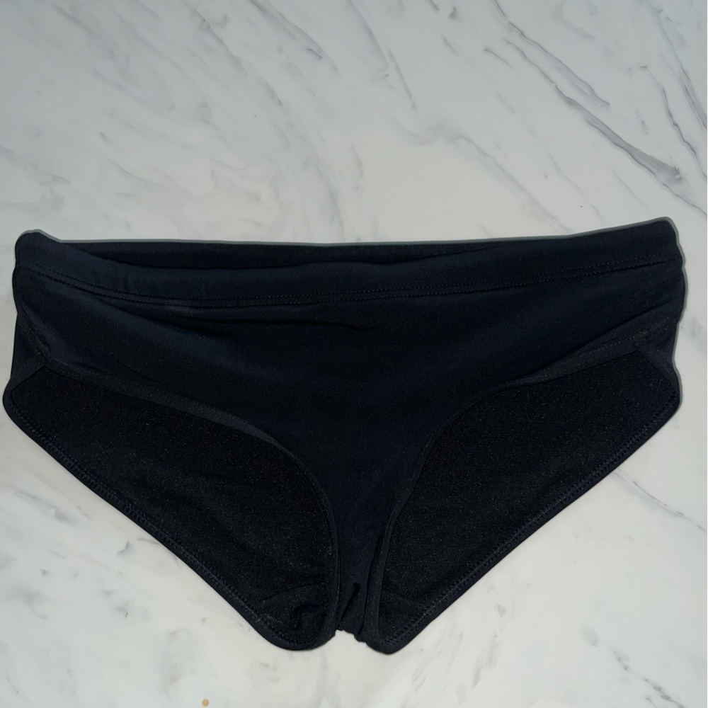Tyr performance solid black drawstring female swimsuit racing suit bottom xs 0/2